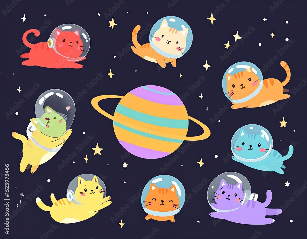Naklejka premium seamless pattern of the moon