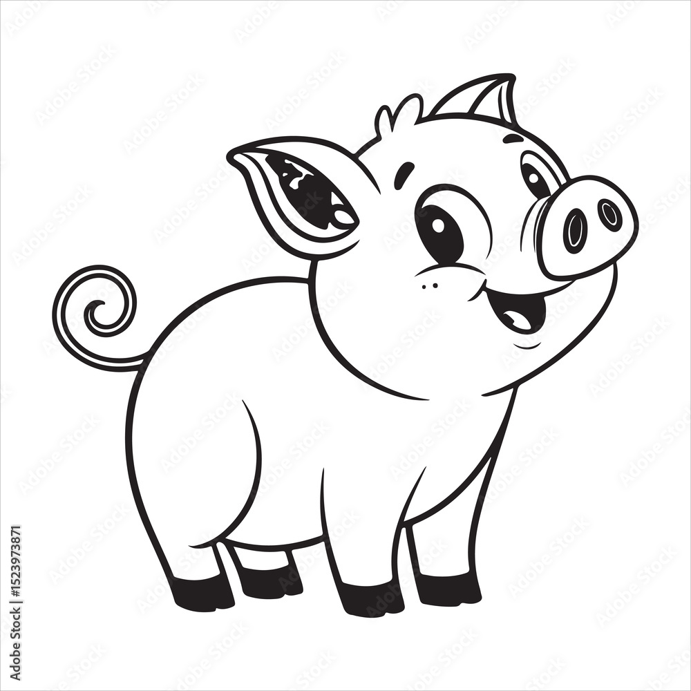 Fototapeta premium Pig Vector