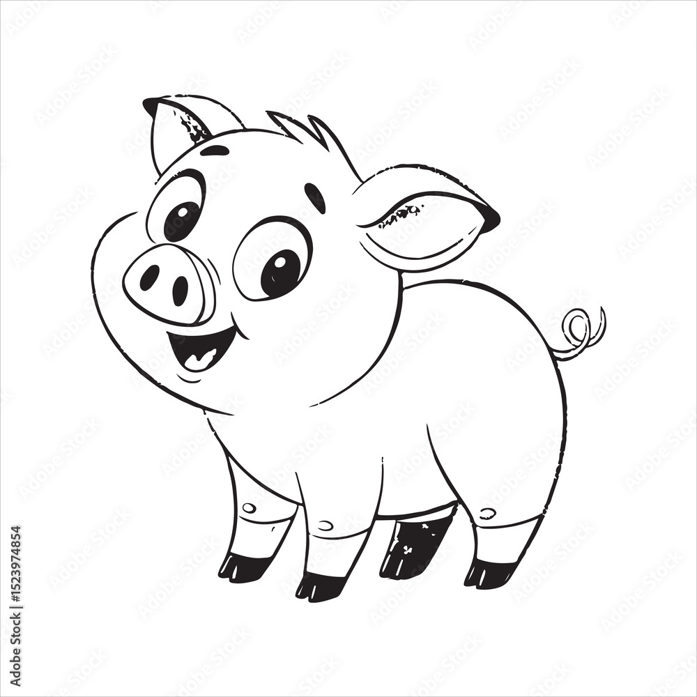 Fototapeta premium Pig Vector