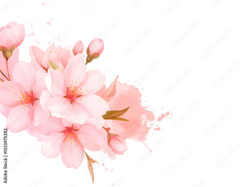 pink cherry blossom isolated pink cherry blossom isolated
