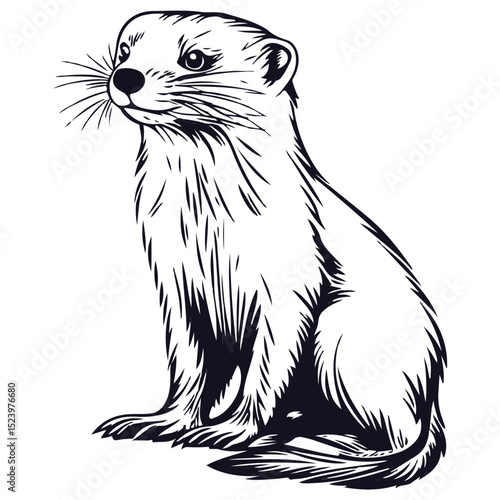 ferret, animal, vector, transparent background, creature, mustela putorius furo, cute, mammal, isolated, wildlife, one animal, nature, furry, vertebrate