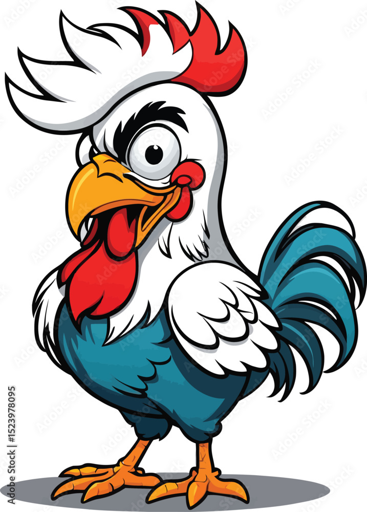 Rooster Cartoon Character Mascot Vector – Fun and Bold Farm Animal Illustration for Branding, Merchandise, and Kids' Design Projects
Rooster Cartoon Character Mascot Vector – Fun and Bold Farm Animal Illustration for Branding, Merchandise, and Kids' Design Projects