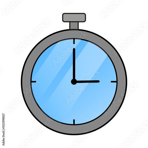 Wallpaper Mural Flat Stopwatch Icon at 3 O'clock  – PNG Format with Transparent Background for UI and Infographic Design Torontodigital.ca