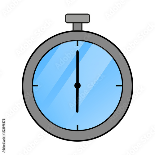 Wallpaper Mural Flat Stopwatch Icon at 6 O'clock  – PNG Format with Transparent Background for UI and Infographic Design Torontodigital.ca