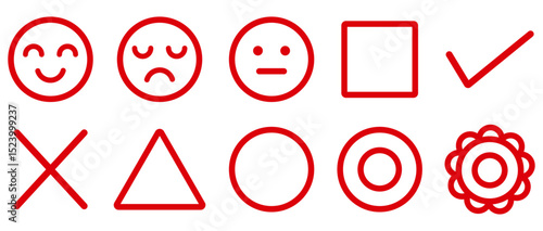 評価やレビューに使えるアイコンイラストセット