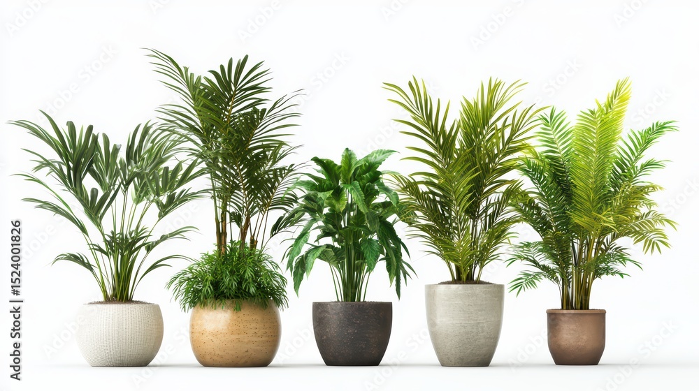 Fototapeta premium Tropical Plants in Pots. (2)