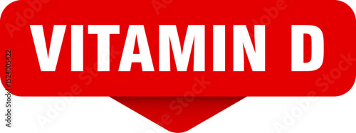 vitamin d sticker. vitamin d sign on transparent background