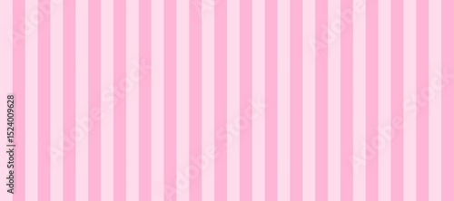 Seamless vertical pink stripes pattern in bright tones. Perfect for kids' designs, party decor, backgrounds, banner, website, social media, textiles, and cute, girly-themed projects.