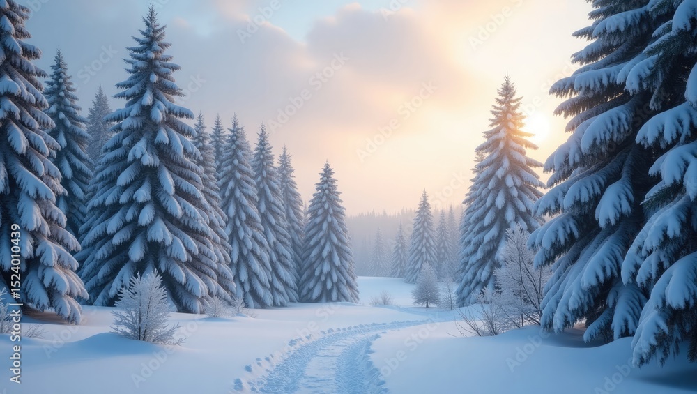 snow covered trees snow covered trees