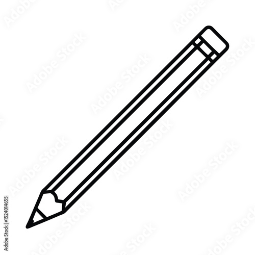 pencil on white background