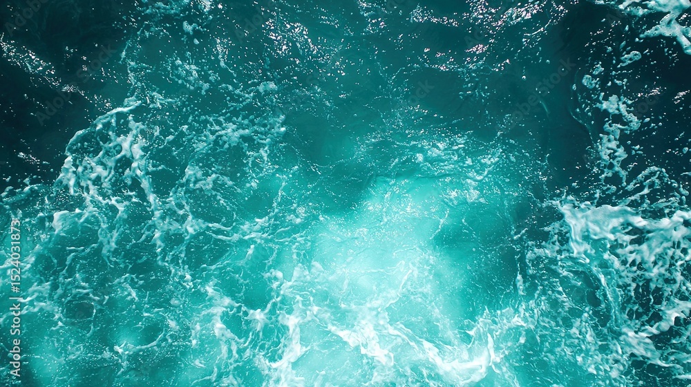 An aerial shot of a body of water, illuminated from above by the sun's reflection on both its surface and floor An aerial shot of a body of water, illuminated from above by the sun's reflection on both its surface and floor