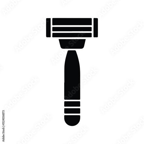 Shaving Tools Icon. Disposable Razor Illustration.