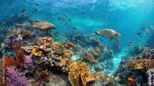 Vibrant Underwater World A Coral Reef Ecosystem Awaits Exploration