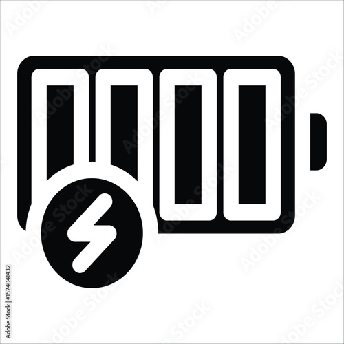 Charging Battery  Icon Element For Design