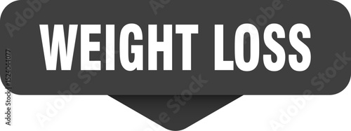 weight loss sticker. weight loss sign on transparent background