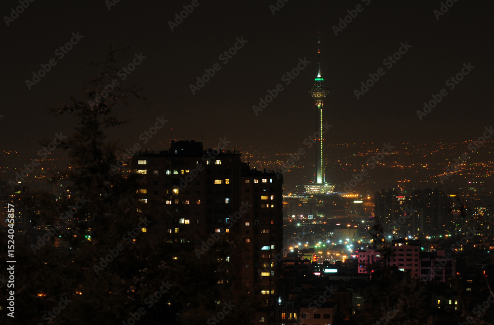 Naklejka premium A view of Tehran, the capital of Iran.