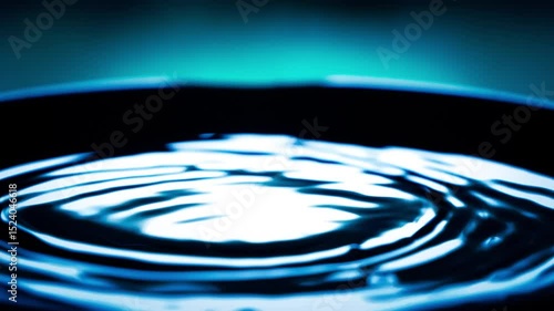 slow motion of dripping water drop