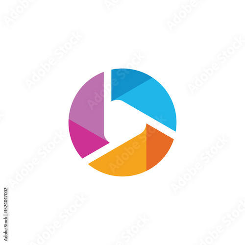 Free Download Colorful Multimedia Icon Symbol Logo design vector template - GFXLoad