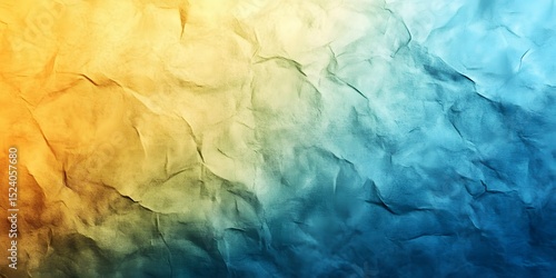 An artistic crumpled paper shows a mesmerizing blend of colors. The image captures the elegance of textures and hues. 