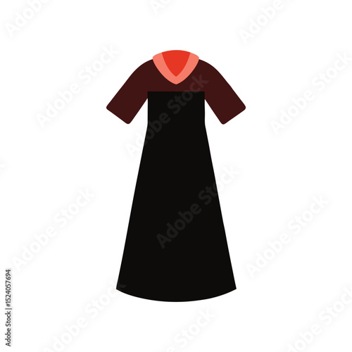 nightgown vector art illustration