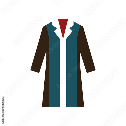duster coat vector art illustration