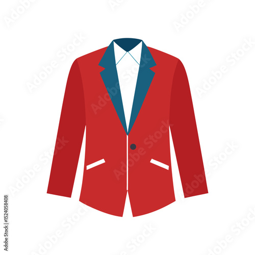 blazer vector art illustration on white background