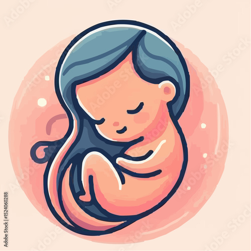 digital art of a baby protected in the womb 39
