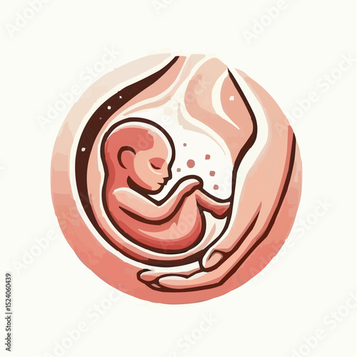 digital art of a baby protected in the womb 17