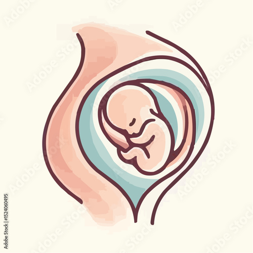 digital art of a baby protected in the womb 7