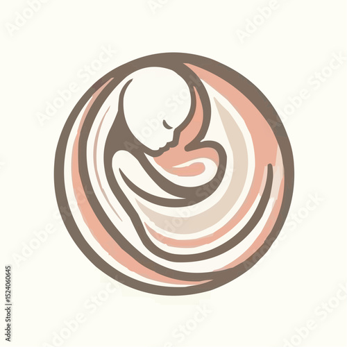 a comfortable baby in its mother's womb 83