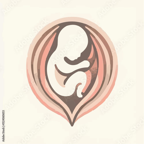 a comfortable baby in its mother's womb 82