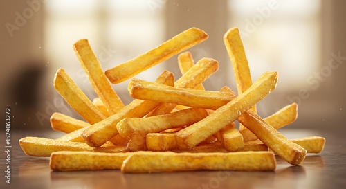 Golden French Fries: A Deliciously Crispy, Airy Food Photography