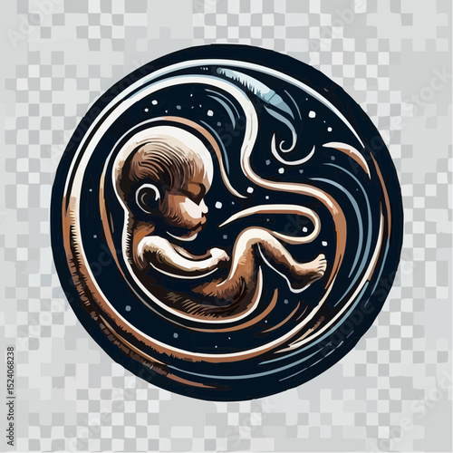 a comfortable baby in its mother's womb 29