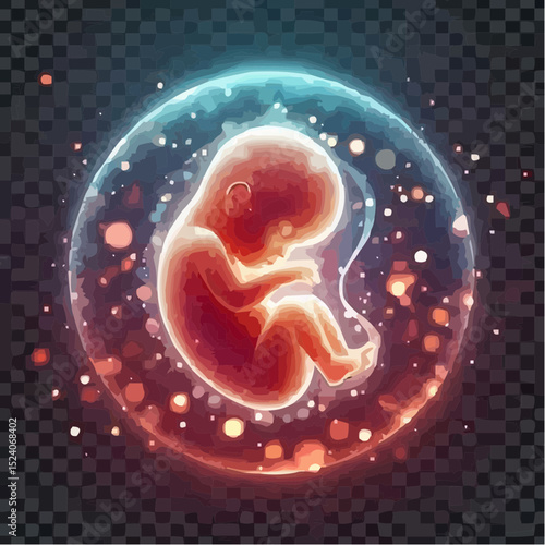 a comfortable baby in its mother's womb 11