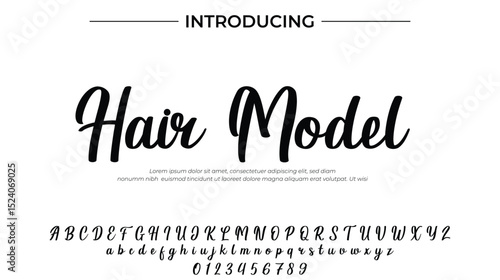 Hair Model – Elegant Script Font for Salon & Fashion Branding Design