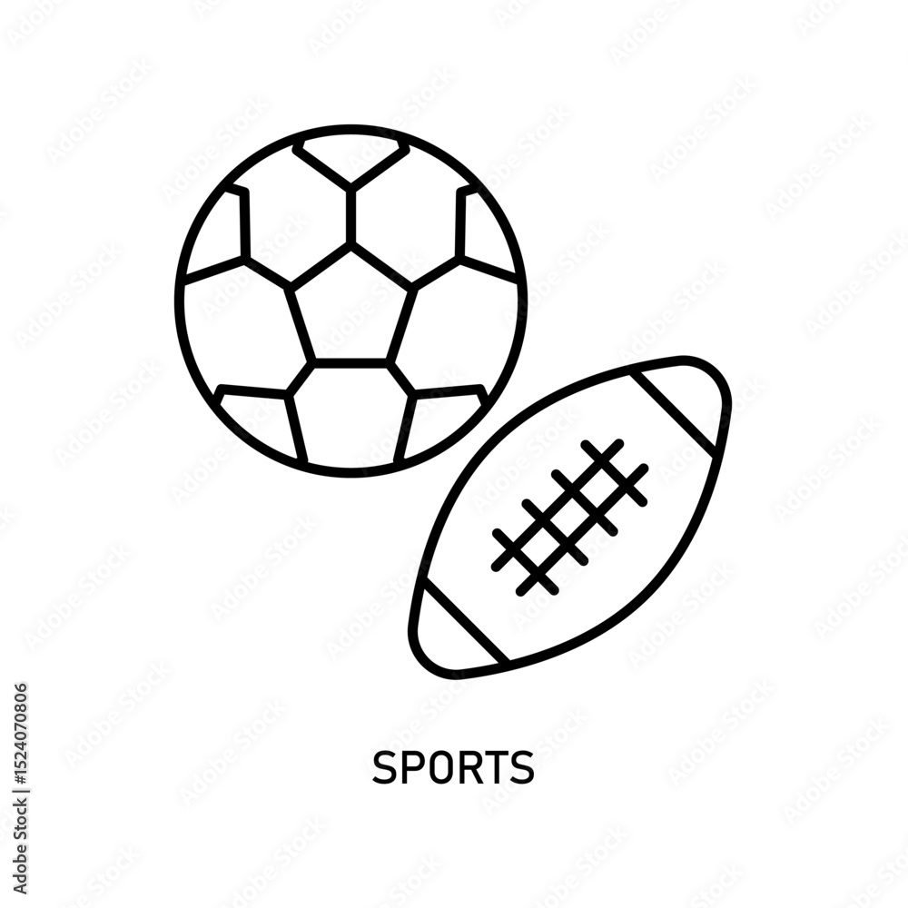Obraz premium Icon a sports, isolated against a clean background.