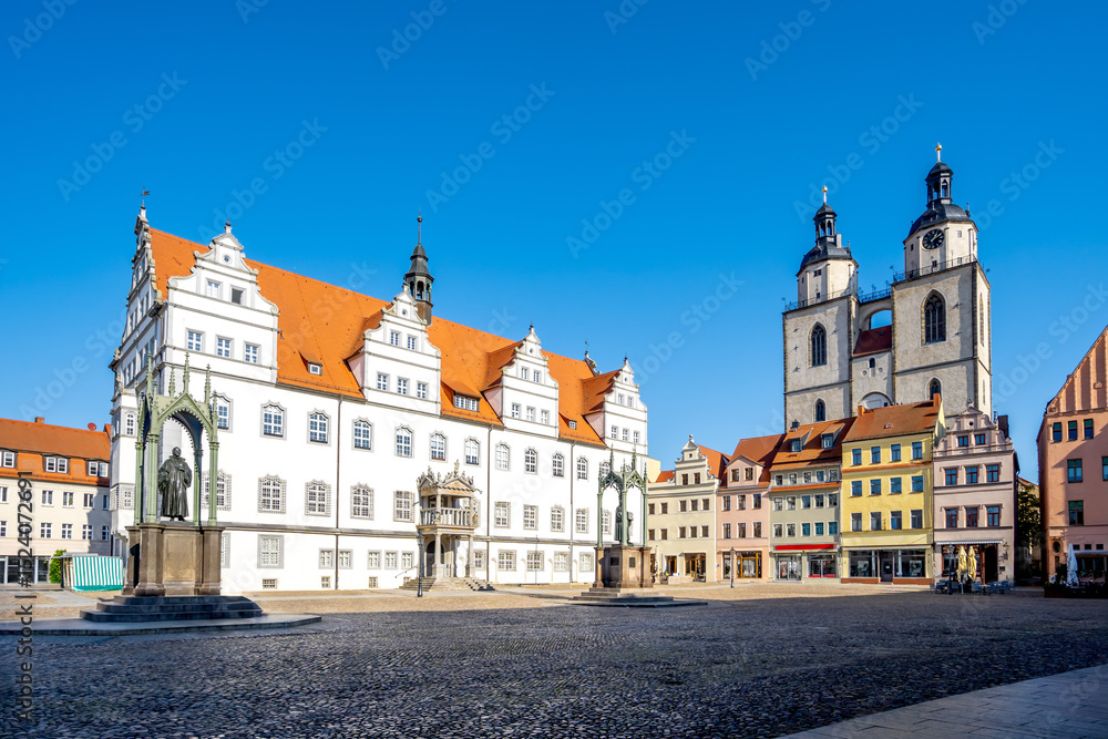Fototapeta premium Marktplatz, Lutherstadt Wittenberg, Deutschland 