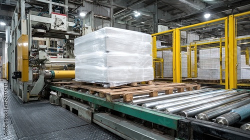 Factory production packaging process