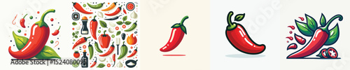 Vector of a chili.
