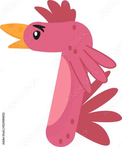 Whimsical Chicken and Rooster Alphabet & Numbers