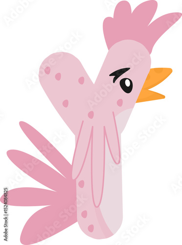 Whimsical Chicken and Rooster Alphabet & Numbers