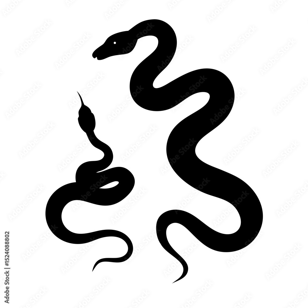 Fototapeta premium snake symbol vector