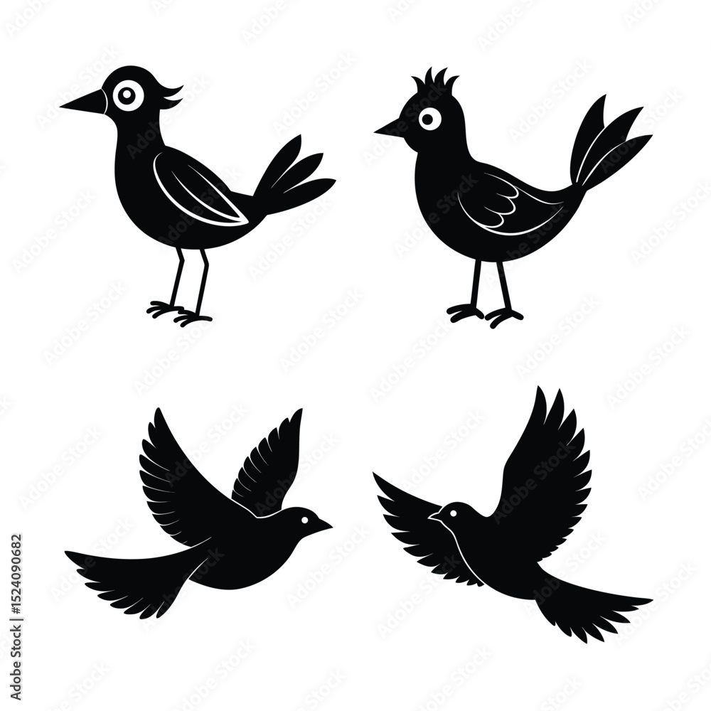 Obraz premium bird silhouette bundle 