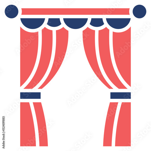 Curtain solid color icon