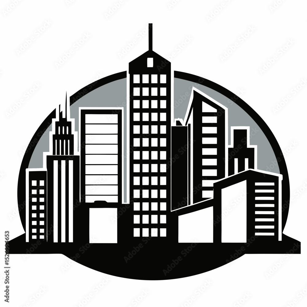 Obraz premium city skyline vector