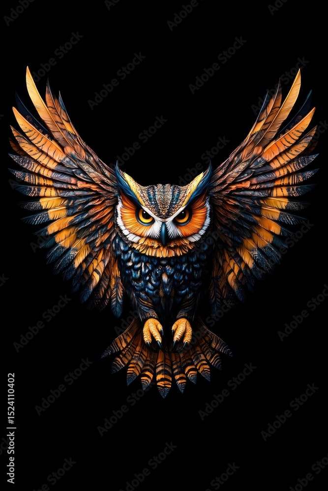 Obraz premium Artistic Owl