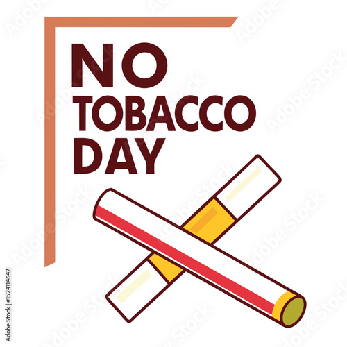    No tobacco day vector illustration.
