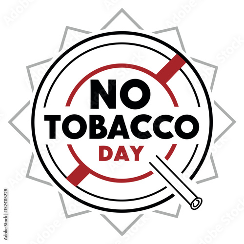    No tobacco day vector illustration.
