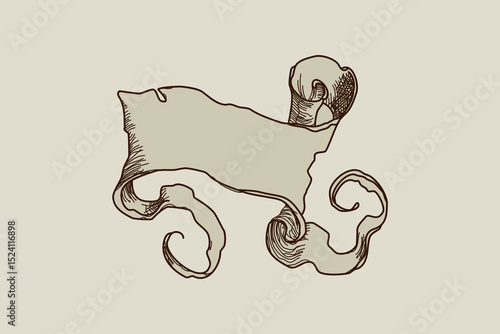 old scroll name tag marauders map blank space