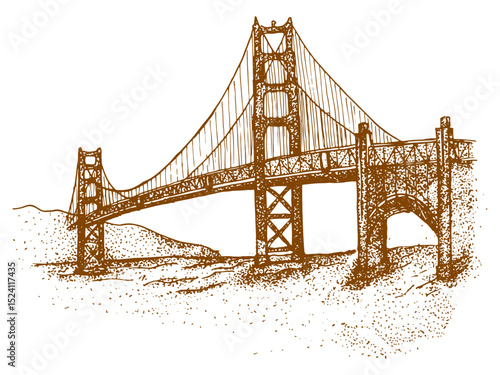 Vintage Golden Gate Bridge